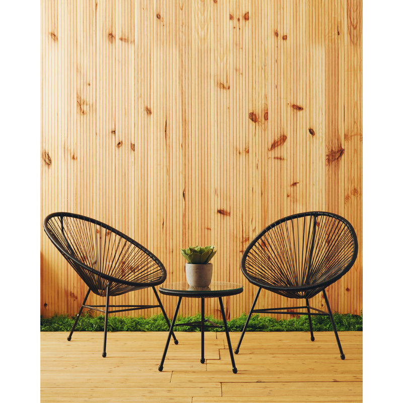 Kingsteignt 2 - Person Seating Group, Black
