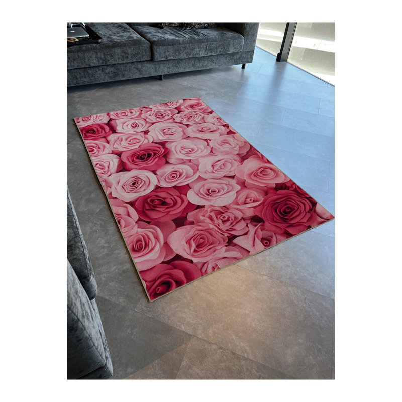 Tapis décoratif lavable à la machine, Sous-tapis rectangulaire de 3 pi 3 po x 4 pi 11 po