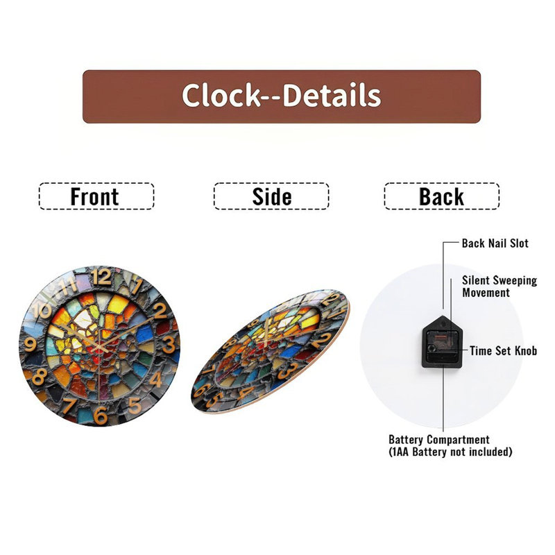 Horloge murale 12 po