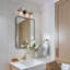 Éclairage pour salle de bain à 3 lumières à intensité variable noir / or Hannahs Hannahs