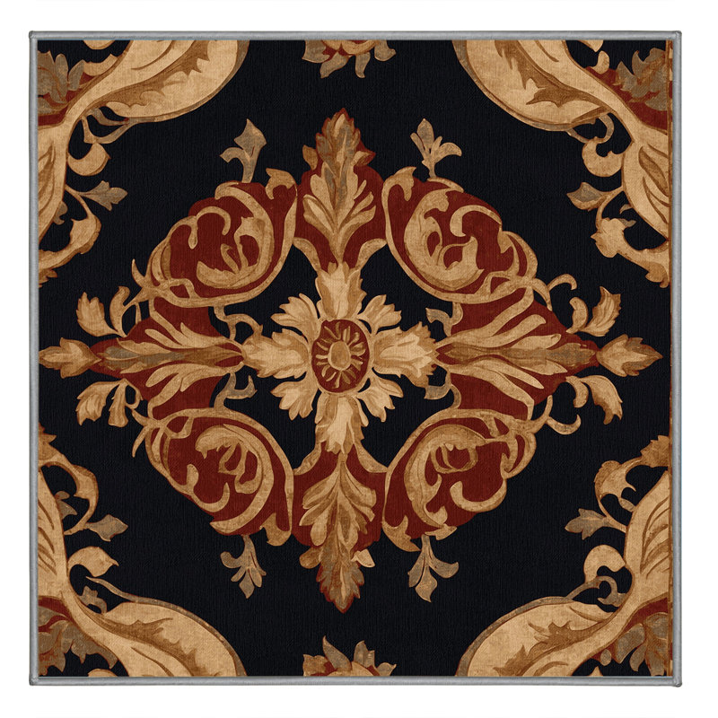 Tapis ancienne grâce, Carré 4 pi