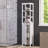RiverRidge Madison Single Door Tall Bathroom Cabinet Storage Organizer with an Open and Adjustable Interior Shelves - White-1041524588