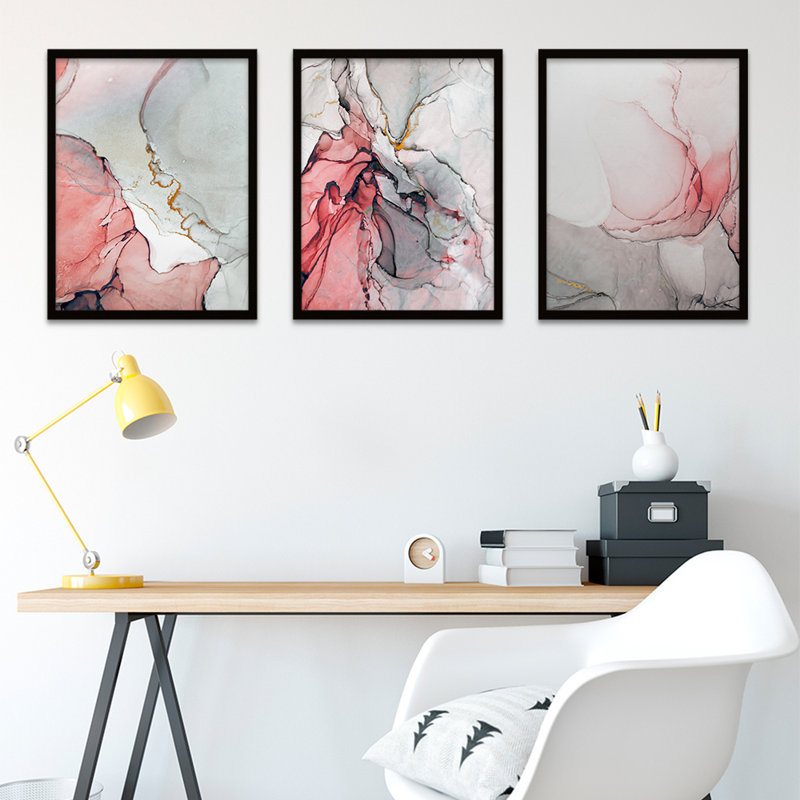 Marble Swirls - 3 Piece Print Set
