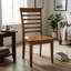 Ensemble de table à manger carrée en bois brun selle de style asiatique avec rallonge papillon et 8 chaises en bois