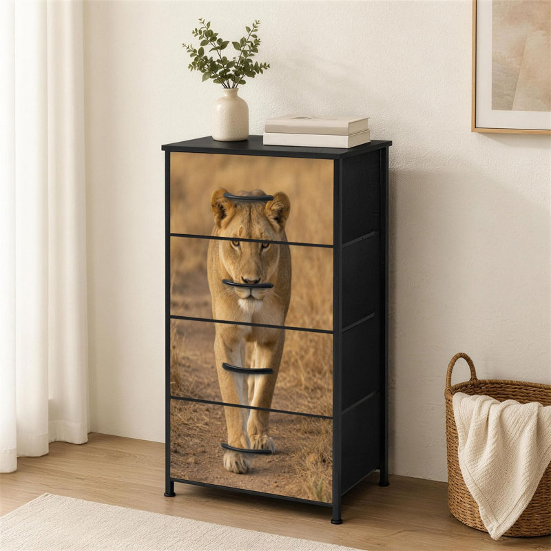 Commode à 4 tiroirs pour grande chambre à coucher Lioness