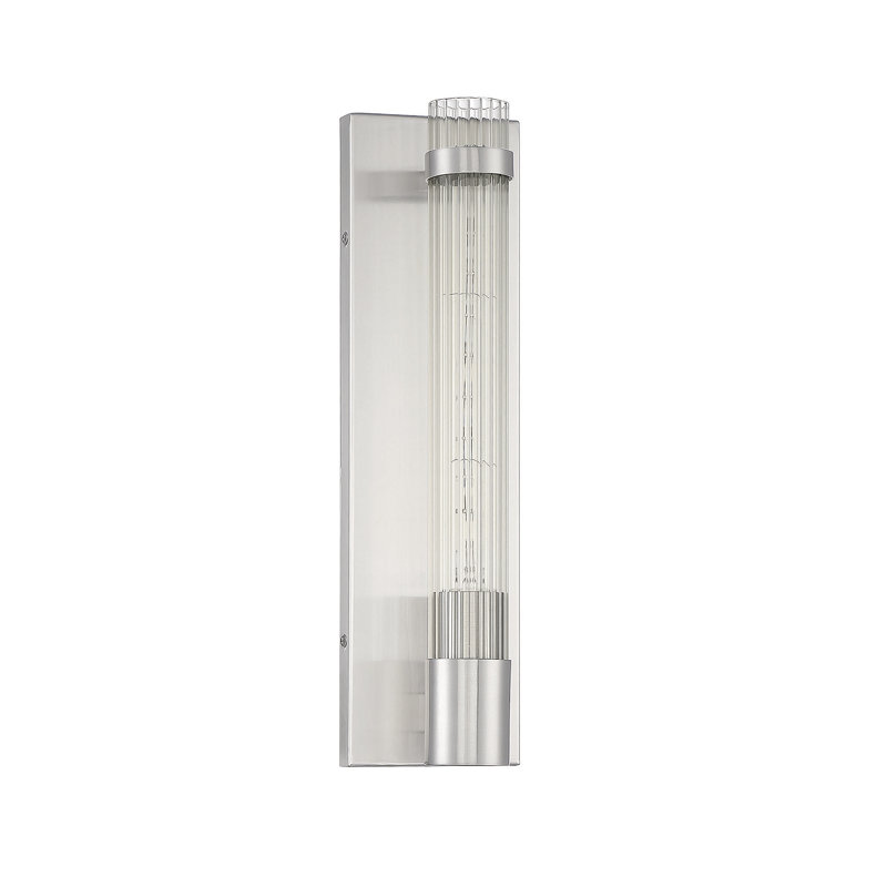 Anakyn 1 - Light Dimmable Flush Mount Sconce in Satin Nickel, Satin Nickel