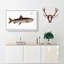 River-Salmon Fish by M.E. Bloch - Wrapped Canvas-55323827