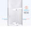 DreamLine Unidoor-X 55,5 - l 56 po x H 72 po sans cadre charnière de douche en chrome - installation à gauche-17781295-122612544-122612551