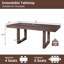Ensemble de table de salle à manger extensible 7 pièces-2011754259