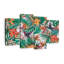 Motif de colibris tropicaux et de fleurs, ensemble de 4 pièces sur toile par Maya Blooms-93058889