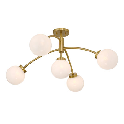  Plafonnier semi-encastré 5 lumières Redfield