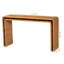 Console légère Karine en rotin tissé de style bohémien, H 30,28 po x l 51,83 po x P 14,62 po