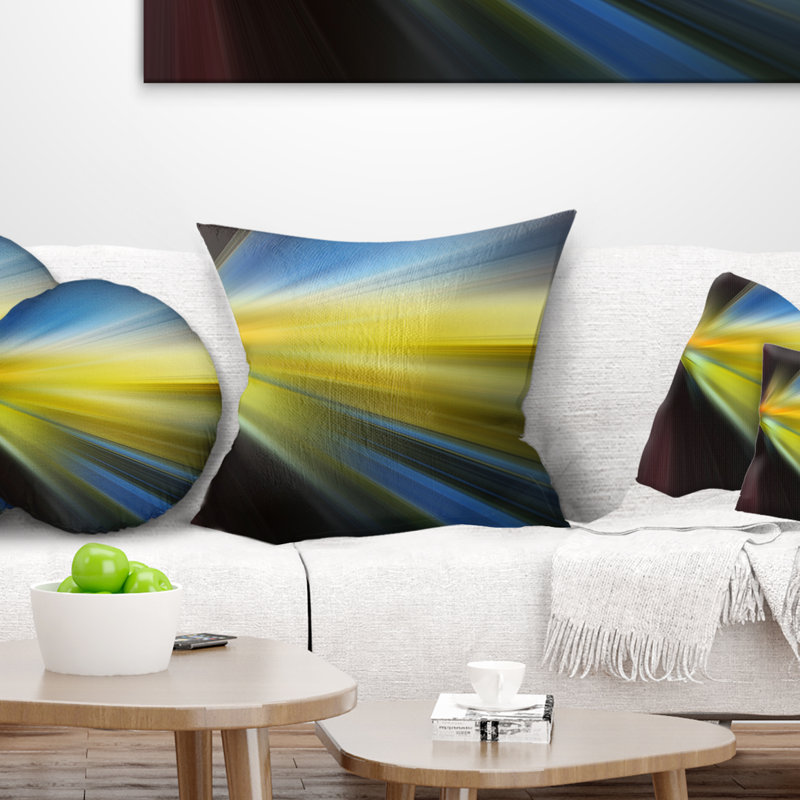  Coussin abstrait, 18 po x 18 po, Carré