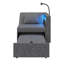 Convertible Sofa Bed with 4 Recline Positions, RGB LED & Charging
