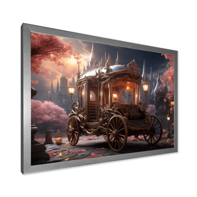 Art floral princesse rose - chariot américain ancien