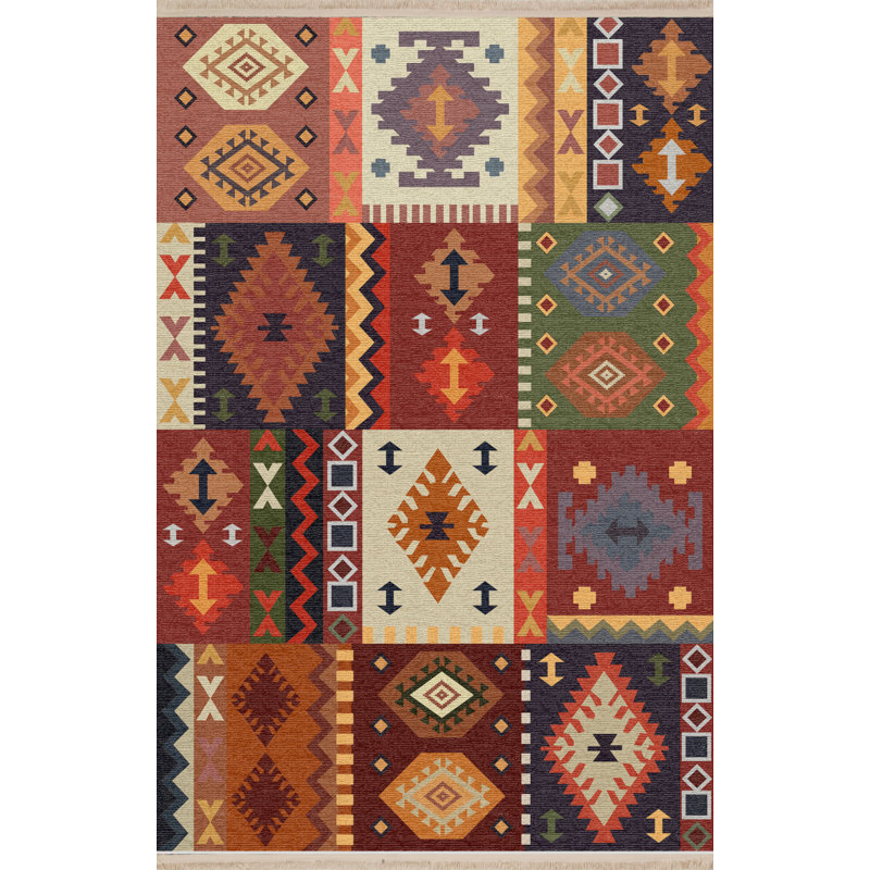 Tapis brun / brun intérieur / extérieur en polypropylène tissé à la machine Korianne, Tapis de couloir 3 pi 4 po x 9 pi 11 po
