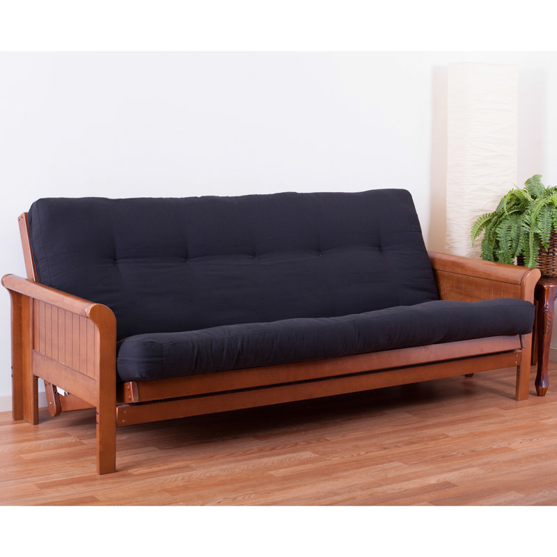 Charneco 10'' Cold Foam Futon Mattress Futon  Mattress, Black, 10", Full