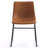 Anke Vegan Leather Dining Chairs, Brown-1017218200
