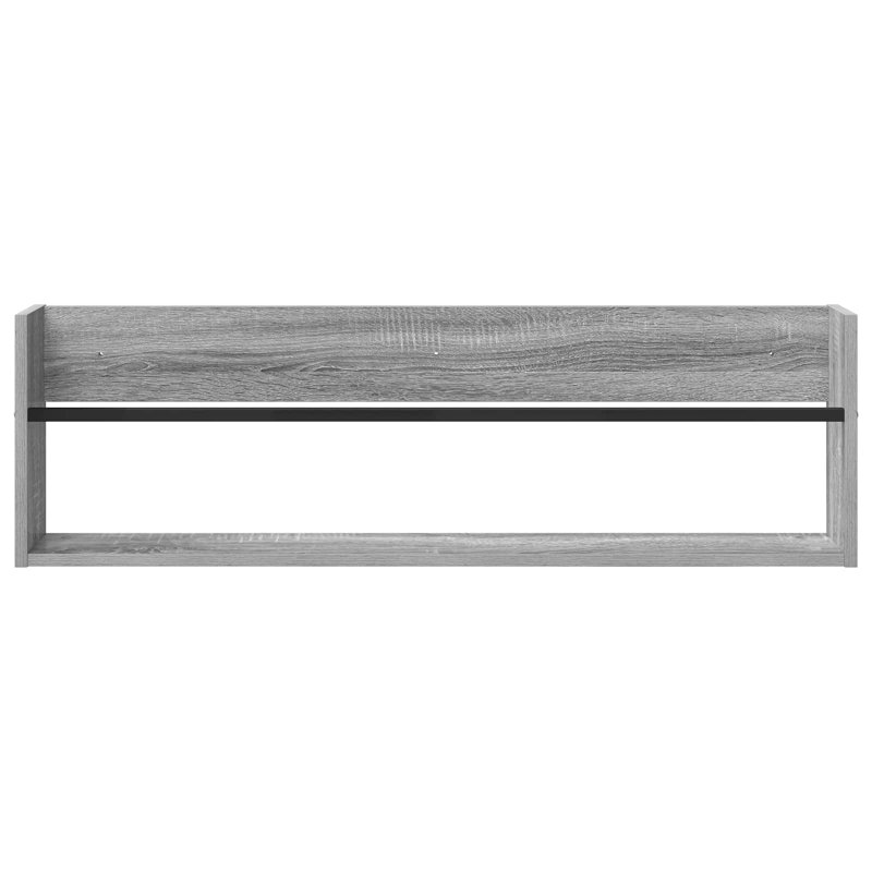 Wood Magazine Rack, Grey