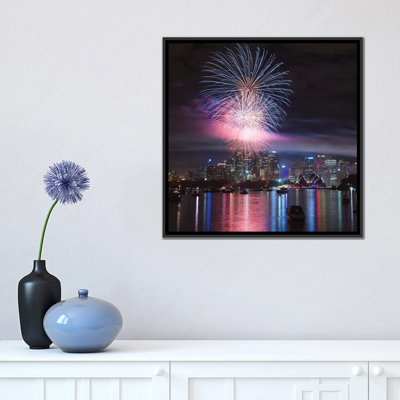 Reproduction de photo sur toile tendue, "new year réveillon" par-dessus la harbor sydney, sydney, new south galles, australia "