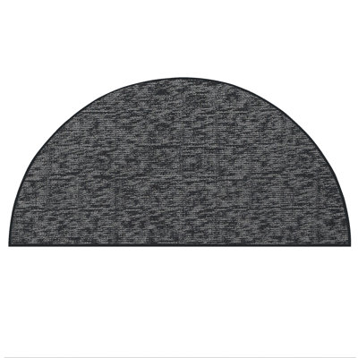 Tapis décoratif Elemental - gris foncé délavé à imprimé géométrique
