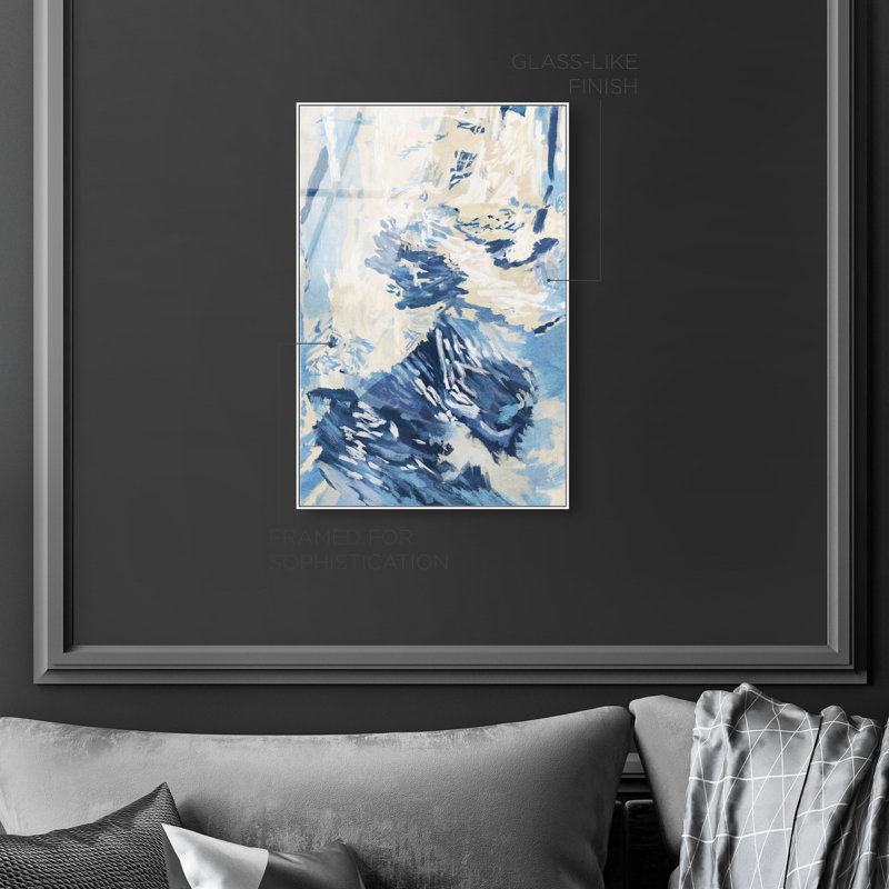 Coastal Feel I Print by Oliver Gal, 17"H x 25"W, White Floater Frame