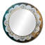 Prasun bleu sarcelle et mandala I - miroir mural unique Boho Mandala-1196623134