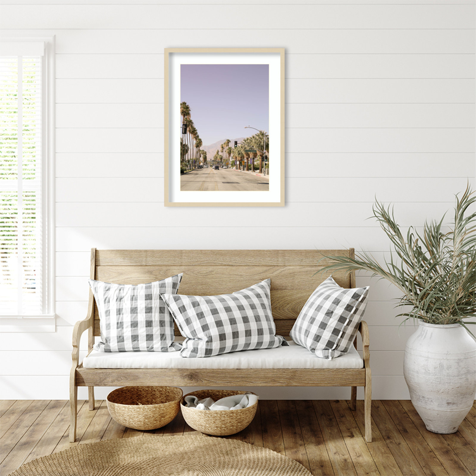 Daisey "Palm Spring Street" Print, Brown, 33" H x 25" W