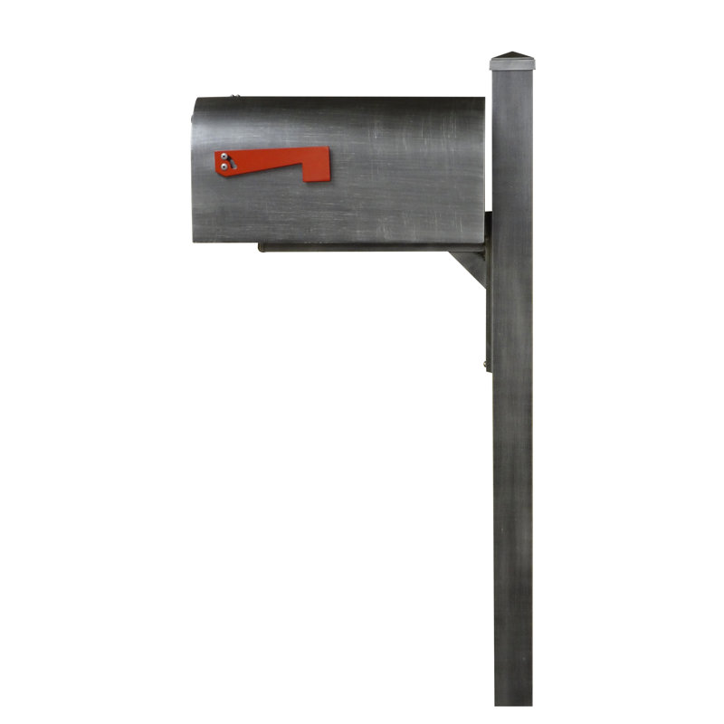 Titan Steel Curbside Mailbox W/Wellington Post