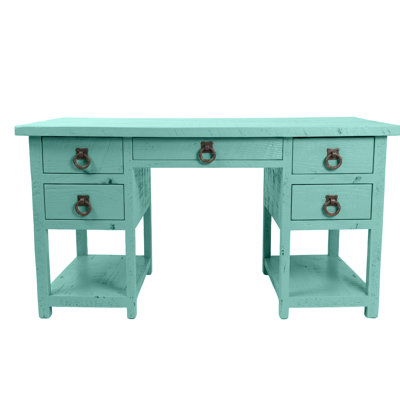 Rustic Farmhouse Solid Wood Computer Desk