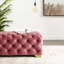 Banc en velours capitonné Silver-1754527199