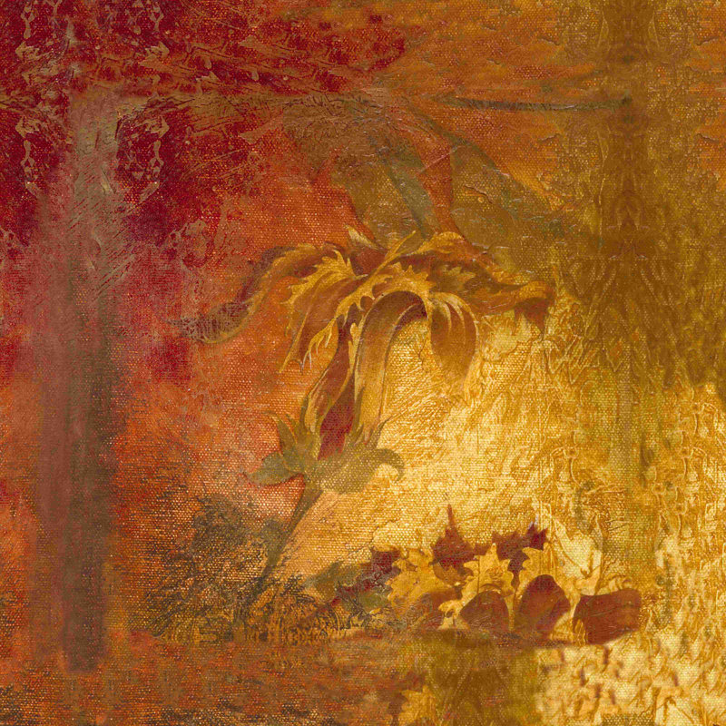Déco florale 3 - peinture sur toile tendue, H 12 po x l 12 po