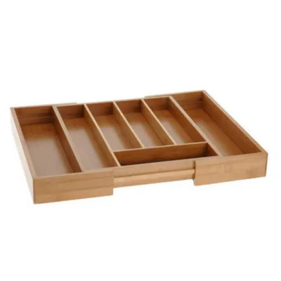 Ausziehbarer Besteckkasten Excellent Houseware Bambus