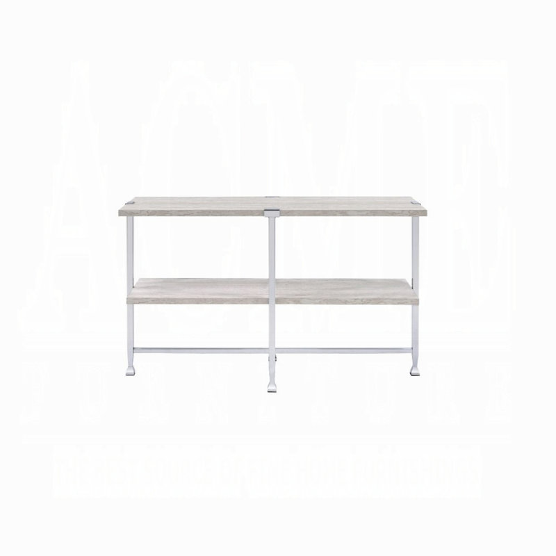 Contemporary Sofa Table With Shelf
