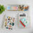 Thomas Martha Stewart Plastic Stackable Office Desk Drawer Organizer Set with Metallic Trim