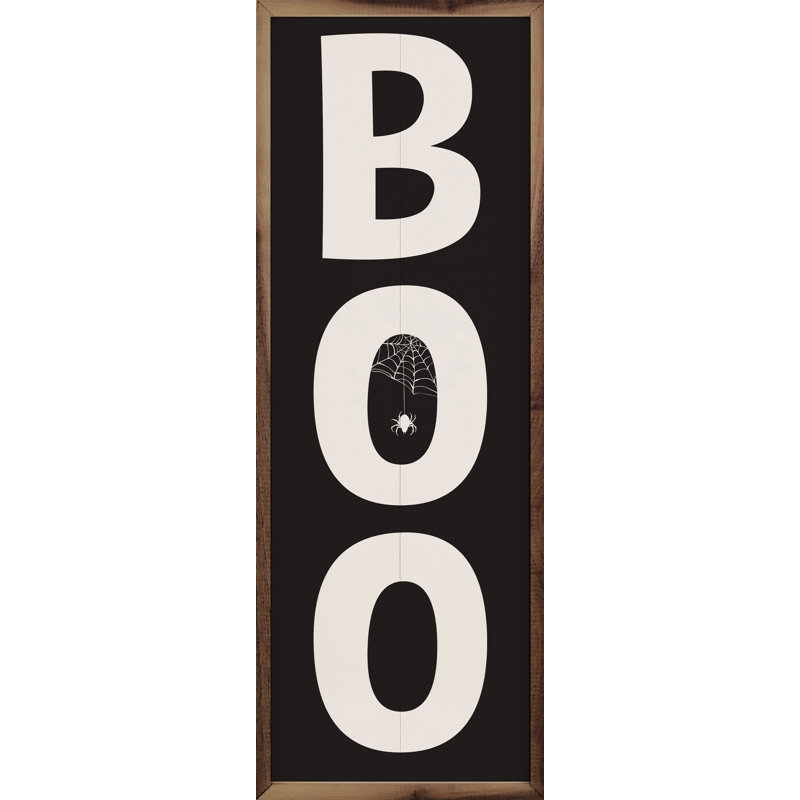 BOO Spiderweb Black, 8" W x 24" H