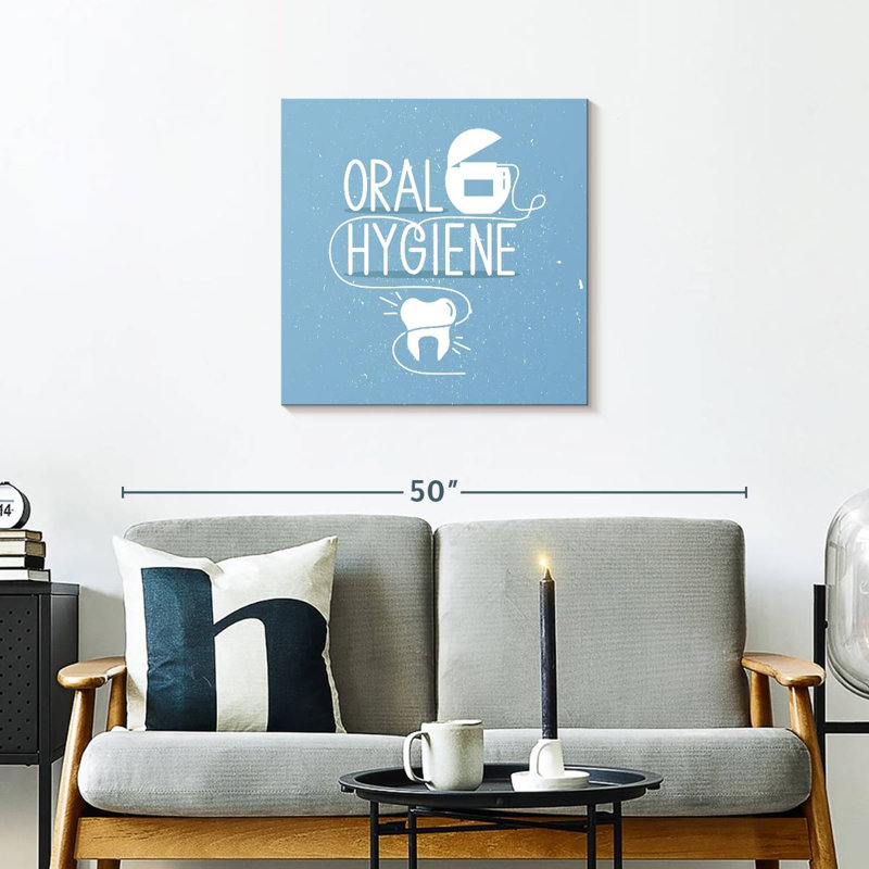 Alcaraz Oral Hygiene Typography, 24" H x 24" W
