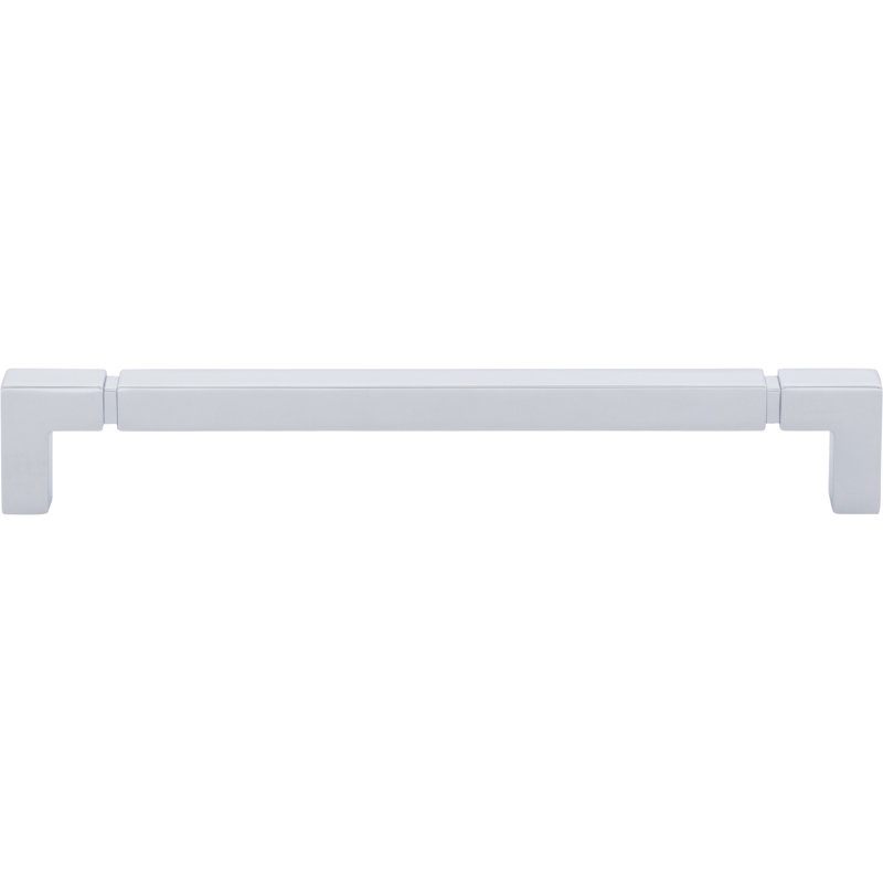 Langston Bar Pull, Polished Chrome, 7 9/16" Center To Center
