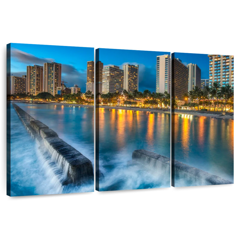 Gillard Waikiki Gillard Sunset, 48" H x 74" W