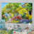 Toile avec cadre flottant blanc