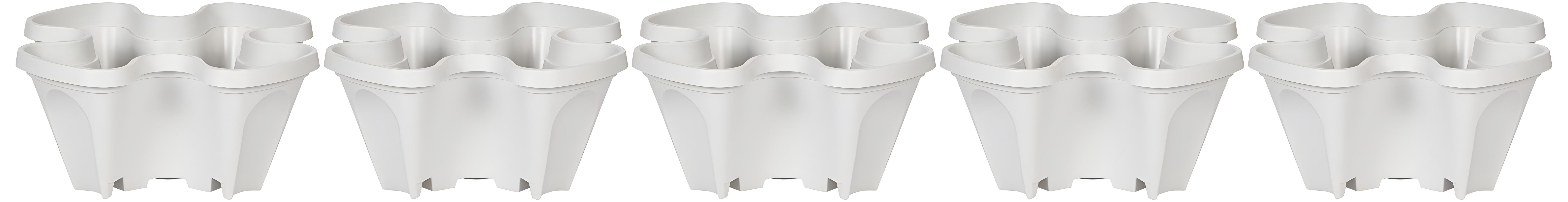 TINMAGI Lot De 6 Pots De Fleurs Empilable,Tour Empilable, Jardinières Verticales Pour Fraises