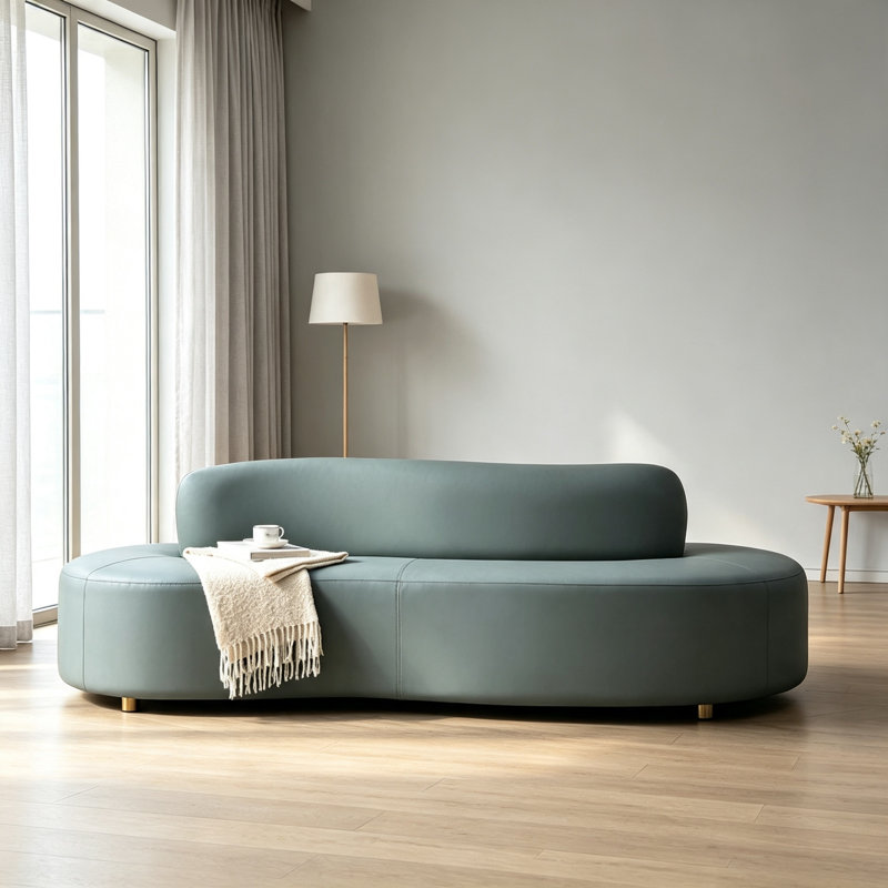 Canapé en faux cuir Simple Arc