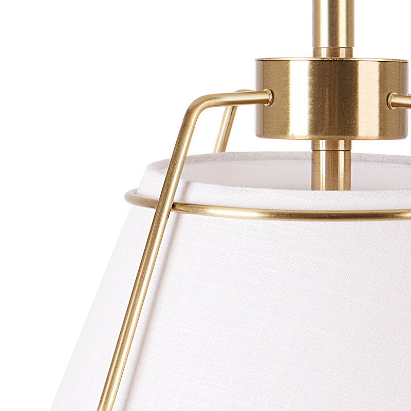 Leibuy 1 - Light Brushed Brass Pendant, Gold