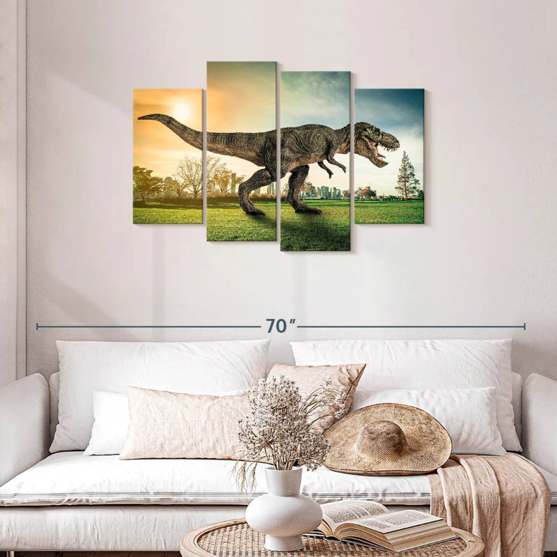 Brampt T Rex In The City, 27" H x 43" W