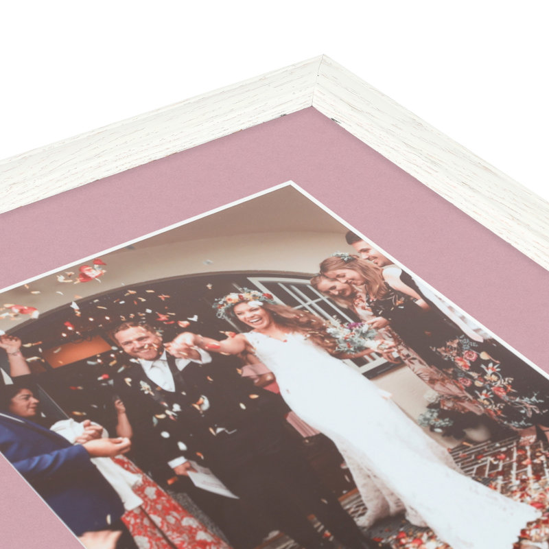 Wood Matte Picture Frame with Mat, Seashell
