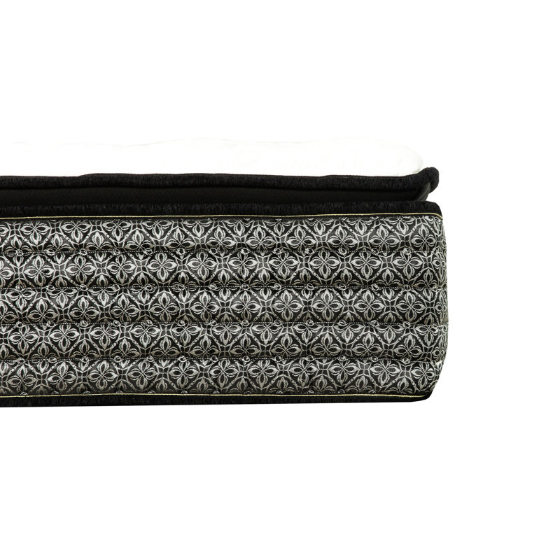 Grand matelas 14 po, ressorts ensachés et mélange de mémoire gélifiée, plateau-coussin pour un soutien maximal, contrôle 14 po, mousse, confort supplémentaire, transfert de mouvement réduit