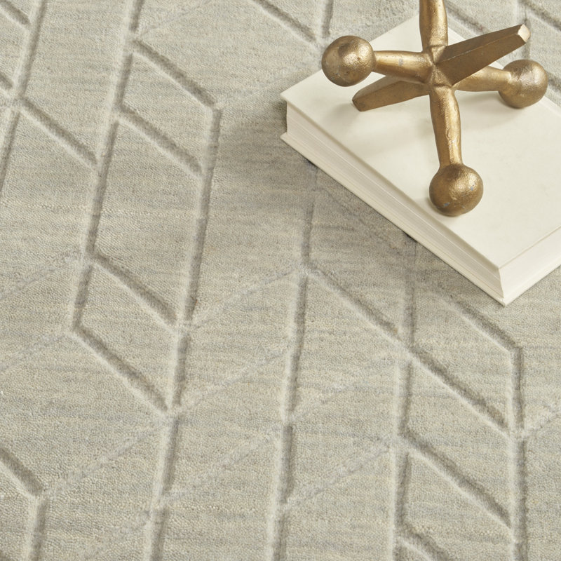 Nourison Alessia 5'3" x 7'5" Sage Modern Indoor Rug, Rectangle 5'3" x 7'5", Sage