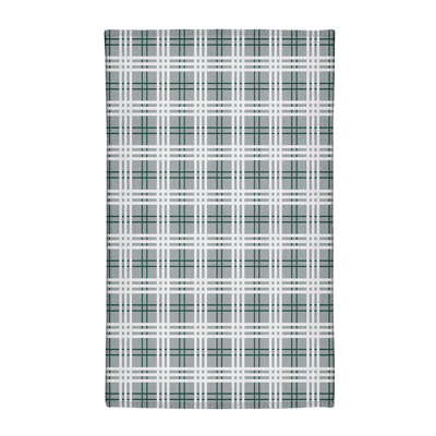 Tapis à carreaux gris