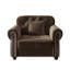 Canapé Chesterfield Mid-Century moderne en velours avec capitonnage et garniture cloutée-1720233392