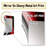 Red Black Infinite Ripples II - Waves Large Wall Mirror, Red Decorative Mirror, Printed Metal Art-933068719